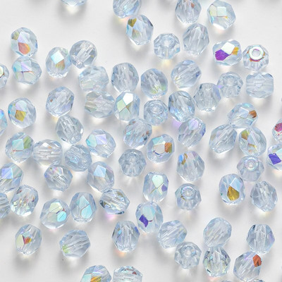 Taidian Čekijos ugniai poliruoti stiklo karoliukai jujubes formos rankų darbo amatų dovana, nacionalinis stilius 4mm 3/5 gramai / maišelis