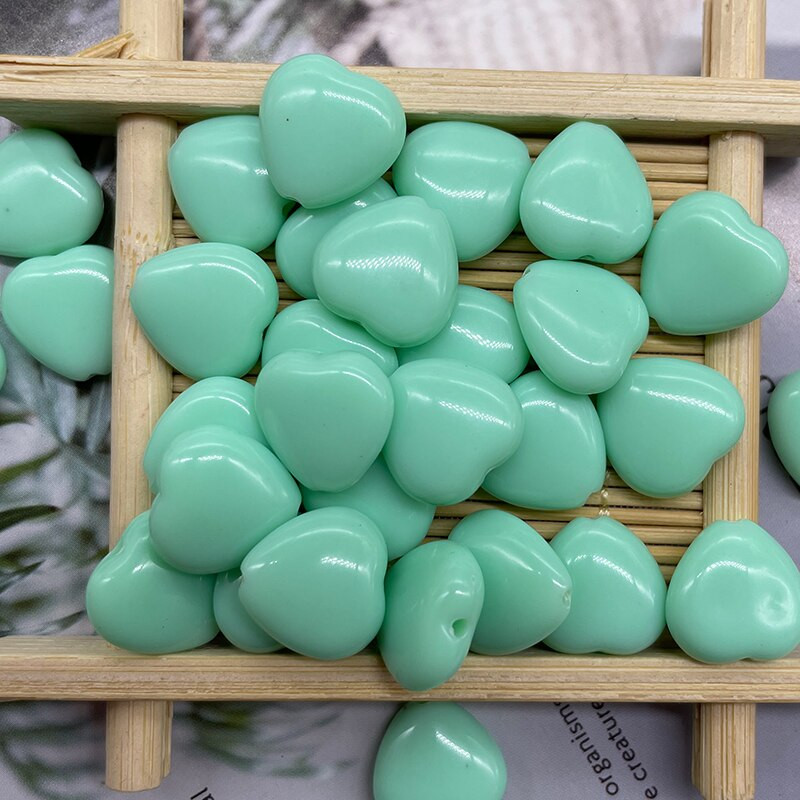 50p 8/12/14mm farebné akrylové korálky v tvare srdca, voľné korálky v tvare cukríkov, šperky, korálky na DIY remeslá, náramky, náhrdelníky, výrobu šperkov, detská hračka