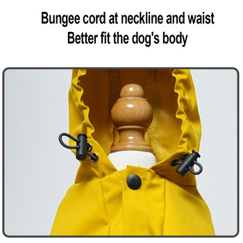 Ανακλαστικό αδιάβροχο σκύλου Ρούχα για κατοικίδια Ολόσωμη φόρμα αδιάβροχα αδιάβροχα για μικρά σκυλιά