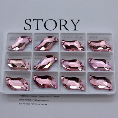 Sve veličine Sve boje ab s oblik ušivanje na vještački dijamant staklo kristalno šivanje ravni naslon 2 rupe 6*12 10*20 14*30 za ukrašavanje haljine