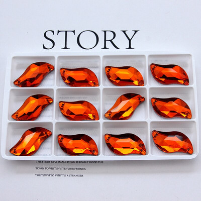 Sve veličine Sve boje ab s oblik ušivanje na vještački dijamant staklo kristalno šivanje ravni naslon 2 rupe 6*12 10*20 14*30 za ukrašavanje haljine