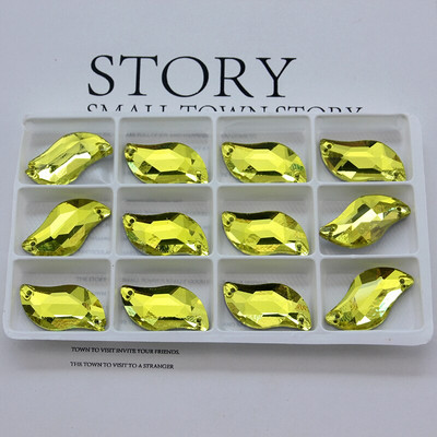 Sve veličine Sve boje ab s oblik ušivanje na vještački dijamant staklo kristalno šivanje ravni naslon 2 rupe 6*12 10*20 14*30 za ukrašavanje haljine