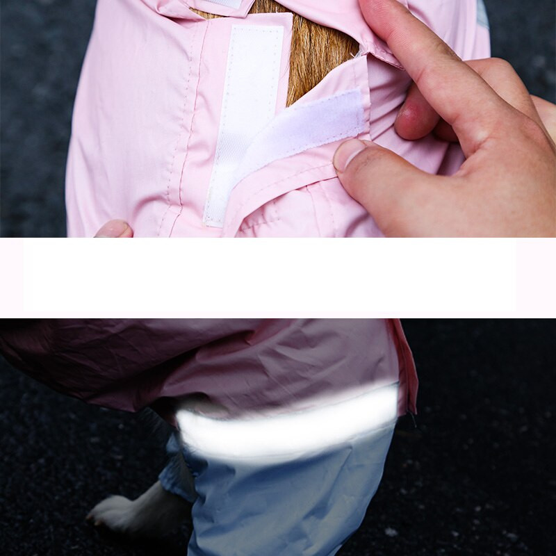 HOOPET Pršiplášť s kapucňou pre domáce zvieratá, mačky a psov, nepremokavý dažďový overal pre veľké, stredné a malé psy, zlaté outdoorové oblečenie