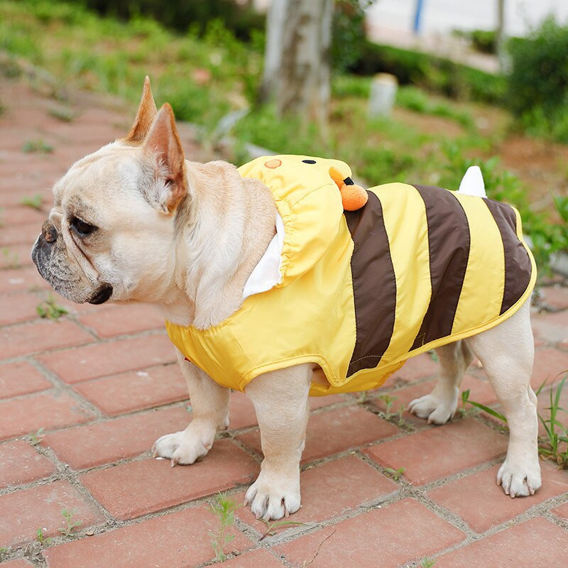 Αδιάβροχο για κατοικίδια για μεσαίου μεγέθους σκύλο Αδιάβροχο αδιάβροχο σχέδιο μελισσών Labrador Golden Retriever Husky Alaskan Shiba Inu Dog Raincoat