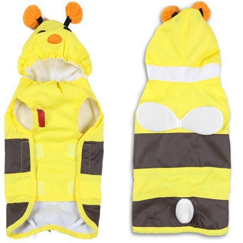 Αδιάβροχο για κατοικίδια για μεσαίου μεγέθους σκύλο Αδιάβροχο αδιάβροχο σχέδιο μελισσών Labrador Golden Retriever Husky Alaskan Shiba Inu Dog Raincoat