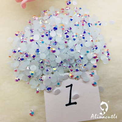 Alinacutle 20g Pietre prețioase 4mm / 6mm Card Shakers Diamond Back Plate Cristal Acrilic Gemstone Nail Art Paiete Artizanat din hârtie