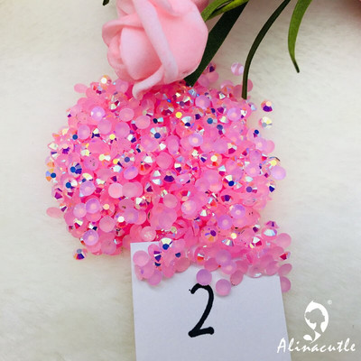 Alinacutle 20g Pietre prețioase 4mm / 6mm Card Shakers Diamond Back Plate Cristal Acrilic Gemstone Nail Art Paiete Artizanat din hârtie