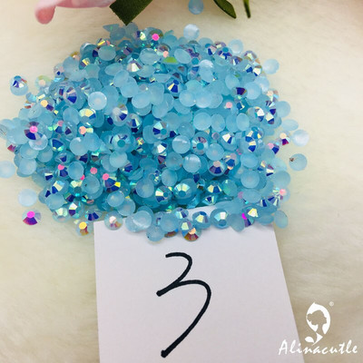 Alinacutle 20g Pietre prețioase 4mm / 6mm Card Shakers Diamond Back Plate Cristal Acrilic Gemstone Nail Art Paiete Artizanat din hârtie