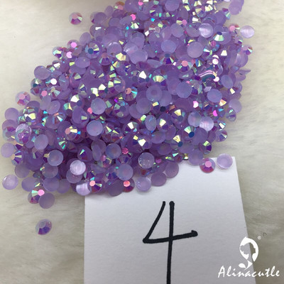 Alinacutle 20g Pietre prețioase 4mm / 6mm Card Shakers Diamond Back Plate Cristal Acrilic Gemstone Nail Art Paiete Artizanat din hârtie