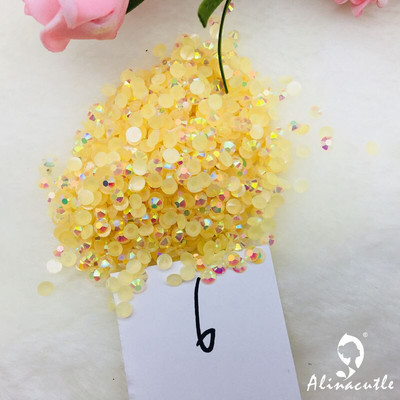 Alinacutle 20g Pietre prețioase 4mm / 6mm Card Shakers Diamond Back Plate Cristal Acrilic Gemstone Nail Art Paiete Artizanat din hârtie