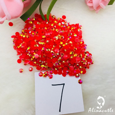 Alinacutle 20g Pietre prețioase 4mm / 6mm Card Shakers Diamond Back Plate Cristal Acrilic Gemstone Nail Art Paiete Artizanat din hârtie