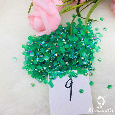 Alinacutle 20g Pietre prețioase 4mm / 6mm Card Shakers Diamond Back Plate Cristal Acrilic Gemstone Nail Art Paiete Artizanat din hârtie