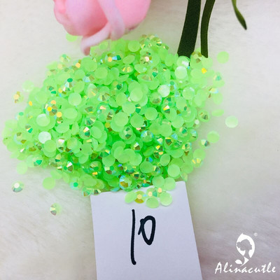 Alinacutle 20g Pietre prețioase 4mm / 6mm Card Shakers Diamond Back Plate Cristal Acrilic Gemstone Nail Art Paiete Artizanat din hârtie