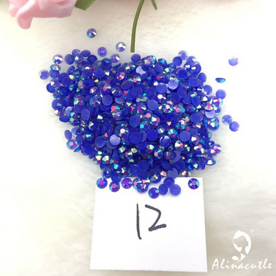 Alinacutle 20g Pietre prețioase 4mm / 6mm Card Shakers Diamond Back Plate Cristal Acrilic Gemstone Nail Art Paiete Artizanat din hârtie