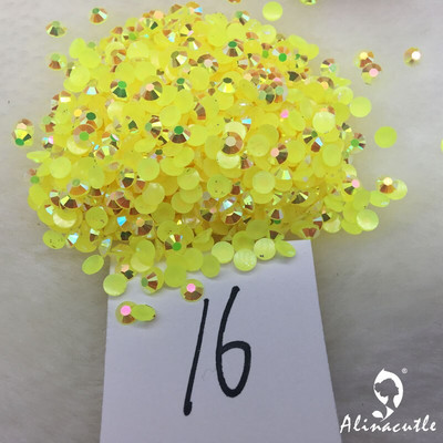 Alinacutle 20g Pietre prețioase 4mm / 6mm Card Shakers Diamond Back Plate Cristal Acrilic Gemstone Nail Art Paiete Artizanat din hârtie