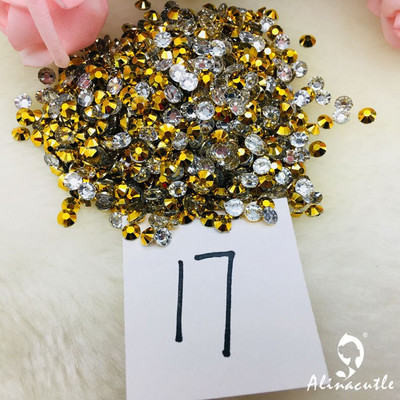 Alinacutle 20g Pietre prețioase 4mm / 6mm Card Shakers Diamond Back Plate Cristal Acrilic Gemstone Nail Art Paiete Artizanat din hârtie