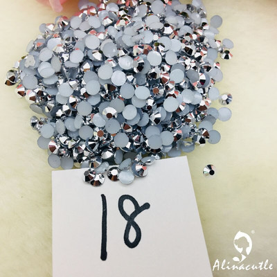 Alinacutle 20g Pietre prețioase 4mm / 6mm Card Shakers Diamond Back Plate Cristal Acrilic Gemstone Nail Art Paiete Artizanat din hârtie