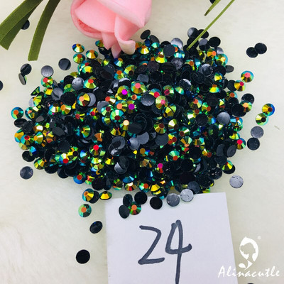 Alinacutle 20g Pietre prețioase 4mm / 6mm Card Shakers Diamond Back Plate Cristal Acrilic Gemstone Nail Art Paiete Artizanat din hârtie