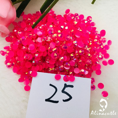 Alinacutle 20g Pietre prețioase 4mm / 6mm Card Shakers Diamond Back Plate Cristal Acrilic Gemstone Nail Art Paiete Artizanat din hârtie