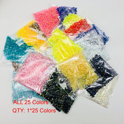 Alinacutle 20g Pietre prețioase 4mm / 6mm Card Shakers Diamond Back Plate Cristal Acrilic Gemstone Nail Art Paiete Artizanat din hârtie