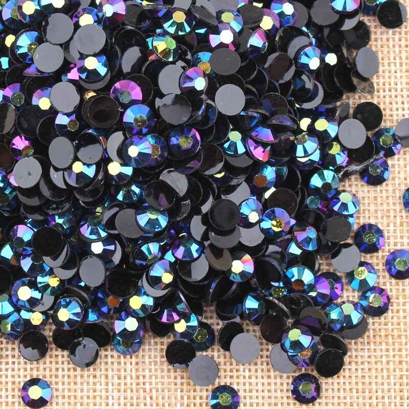 Alinacutle 20g Pietre prețioase 4mm / 6mm Card Shakers Diamond Back Plate Cristal Acrilic Gemstone Nail Art Paiete Artizanat din hârtie