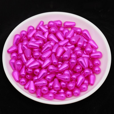 100 tk/partii 6x10mm Rainbow ABS imitatsiooniga pärli riisihelmed DIY ehtetarvikud Euroopa vaheaugu helmed ehete valmistamiseks