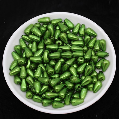 100 tk/partii 6x10mm Rainbow ABS imitatsiooniga pärli riisihelmed DIY ehtetarvikud Euroopa vaheaugu helmed ehete valmistamiseks