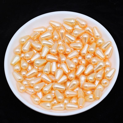 100 tk/partii 6x10mm Rainbow ABS imitatsiooniga pärli riisihelmed DIY ehtetarvikud Euroopa vaheaugu helmed ehete valmistamiseks