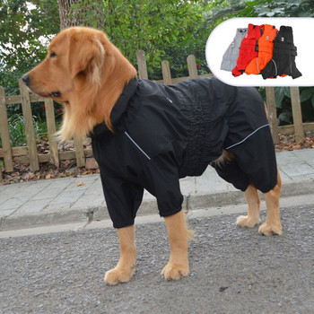 Ολόσωμη φόρμα με αδιάβροχο σκύλος Μικρά Μεσαία Μεγάλα Ρούχα για σκύλους Αδιάβροχο Μπουφάν Ρούχα Poodle Husky Labrador Golden Retriever