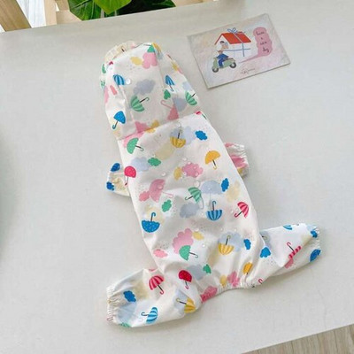 Vasarinis šunų lietpaltis Maži šunų drabužiai Neperšlampami drabužiai Pomeranijos pudelio bichono šnaucerio kostiumas lietaus striukė Dropship