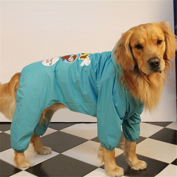 Αδιάβροχα ρούχα για σκύλους Μεγάλα μεγάλα αδιάβροχα για σκύλους Samoyed Golden Retriever Στολή Λαμπραντόρ για κατοικίδια Παλτό Chubasquero Perro