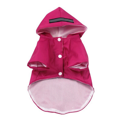 Pláštenka pre psov s kapucňou a vreckami, reflexné pásy, ľahká nastaviteľná pršiplášť, potreby pre psov