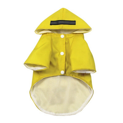 Pláštenka pre psov s kapucňou a vreckami, reflexné pásy, ľahká nastaviteľná pršiplášť, potreby pre psov