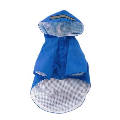 Pláštenka pre psov s kapucňou a vreckami, reflexné pásy, ľahká nastaviteľná pršiplášť, potreby pre psov