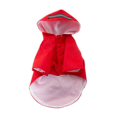 Pláštenka pre psov s kapucňou a vreckami, reflexné pásy, ľahká nastaviteľná pršiplášť, potreby pre psov