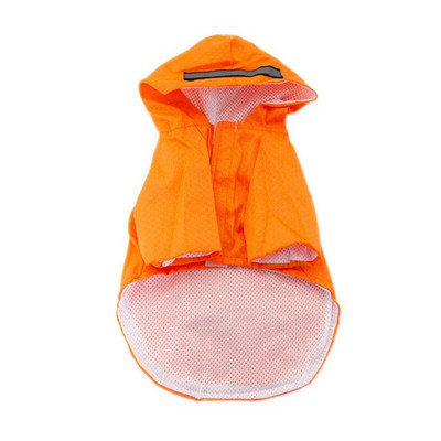 Pláštenka pre psov s kapucňou a vreckami, reflexné pásy, ľahká nastaviteľná pršiplášť, potreby pre psov