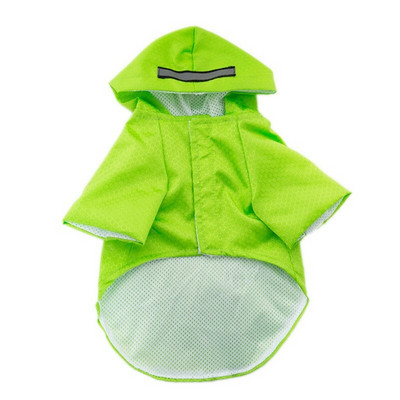 Pláštenka pre psov s kapucňou a vreckami, reflexné pásy, ľahká nastaviteľná pršiplášť, potreby pre psov