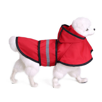 XS-XXL Дъждобрани за домашни кучета Светлоотразителен дъждобран с качулка за малки, средни големи кучета Външно водоустойчиво яке за кучета Дъждобран за кученца
