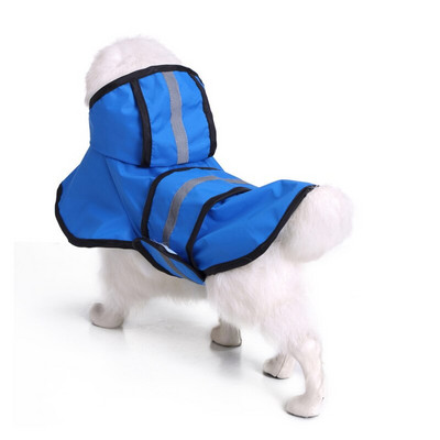 XS-XXL Lemmikloomakoerte vihmamantlid Peegeldav kapuutsiga vihmamantel väikestele ja keskmistele suurtele koertele õues veekindel koerajope Kutsika vihmamantel