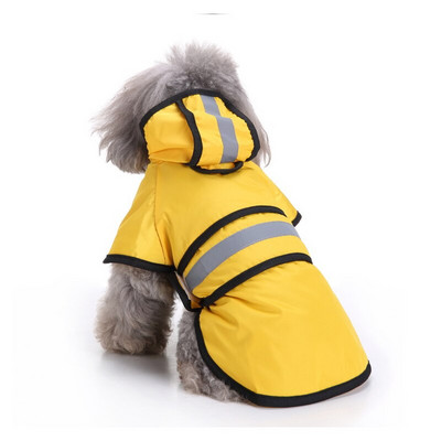 XS-XXL Lemmikloomakoerte vihmamantlid Peegeldav kapuutsiga vihmamantel väikestele ja keskmistele suurtele koertele õues veekindel koerajope Kutsika vihmamantel