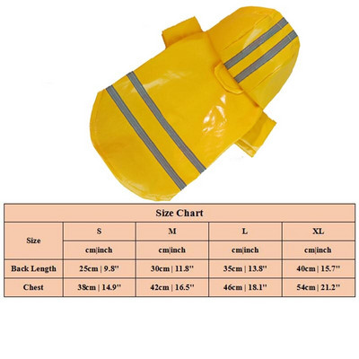 XS-XXL Lemmikloomakoerte vihmamantlid Peegeldav kapuutsiga vihmamantel väikestele ja keskmistele suurtele koertele õues veekindel koerajope Kutsika vihmamantel