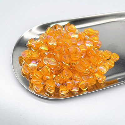 100 ks 8 mm priehľadné AB prívesky v tvare srdca akrylové korálky voľné dištančné korálky na výrobu šperkov DIY ručne vyrobený náramok