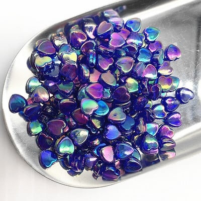 100 ks 8 mm priehľadné AB prívesky v tvare srdca akrylové korálky voľné dištančné korálky na výrobu šperkov DIY ručne vyrobený náramok