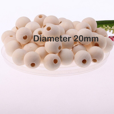 2-300 tk 6/8/10/12/14/16/18/20/25/30 mm puidust vahehelmed naturaalset värvi ümmargused keskkonnasõbralikud lahtised puidust helmed ise ise ehete valmistamine