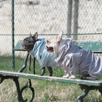 Fashion Dog Reflektive Raincoat Ρούχα για μικρό σκύλο Γαλλικό μπουλντόγκ πατημασιά Αδιάβροχα ρούχα που βρέχει υπαίθριες στολές XIC01