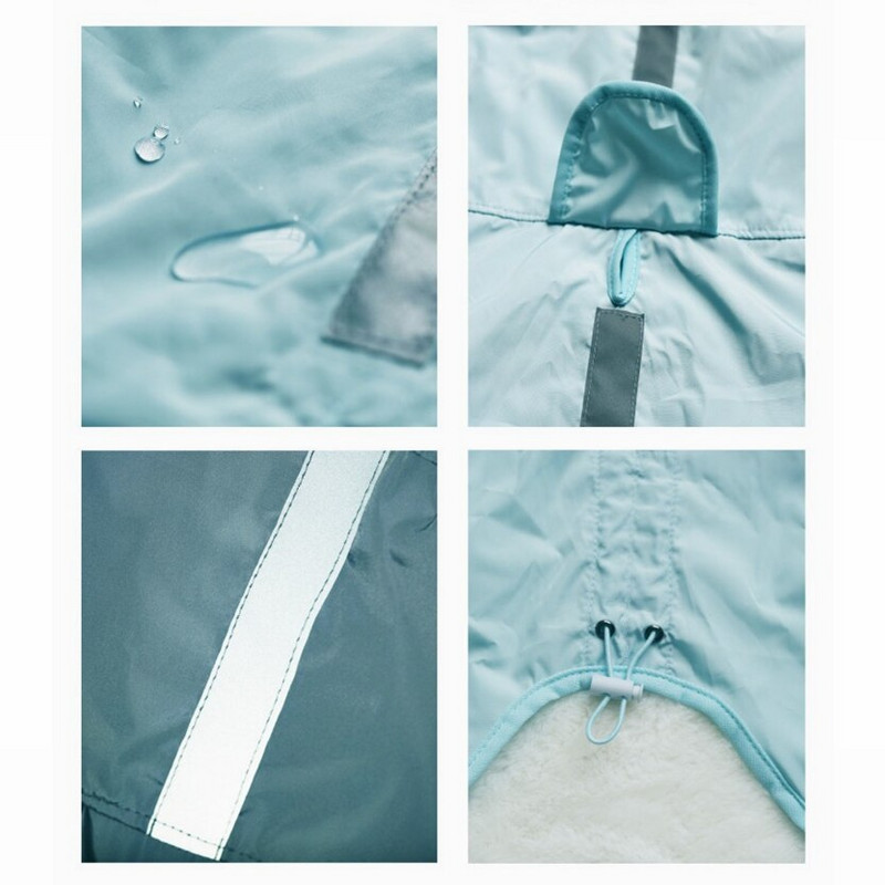 Fashion Dog Reflektive Raincoat Ρούχα για μικρό σκύλο Γαλλικό μπουλντόγκ πατημασιά Αδιάβροχα ρούχα που βρέχει υπαίθριες στολές XIC01