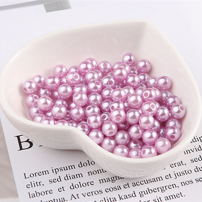 Imitație rotundă de îmbrăcăminte de culoare șampanie, cu găuri pentru bricolaj, colier de artă, accesorii pentru fabricarea de bijuterii de modă 3/4/6/8mm