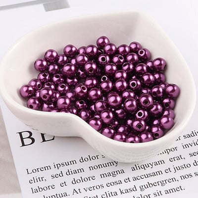 Imitație rotundă de îmbrăcăminte de culoare șampanie, cu găuri pentru bricolaj, colier de artă, accesorii pentru fabricarea de bijuterii de modă 3/4/6/8mm