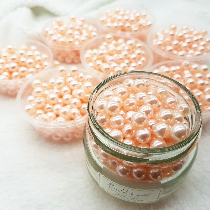 Imitație rotundă de îmbrăcăminte de culoare șampanie, cu găuri pentru bricolaj, colier de artă, accesorii pentru fabricarea de bijuterii de modă 3/4/6/8mm