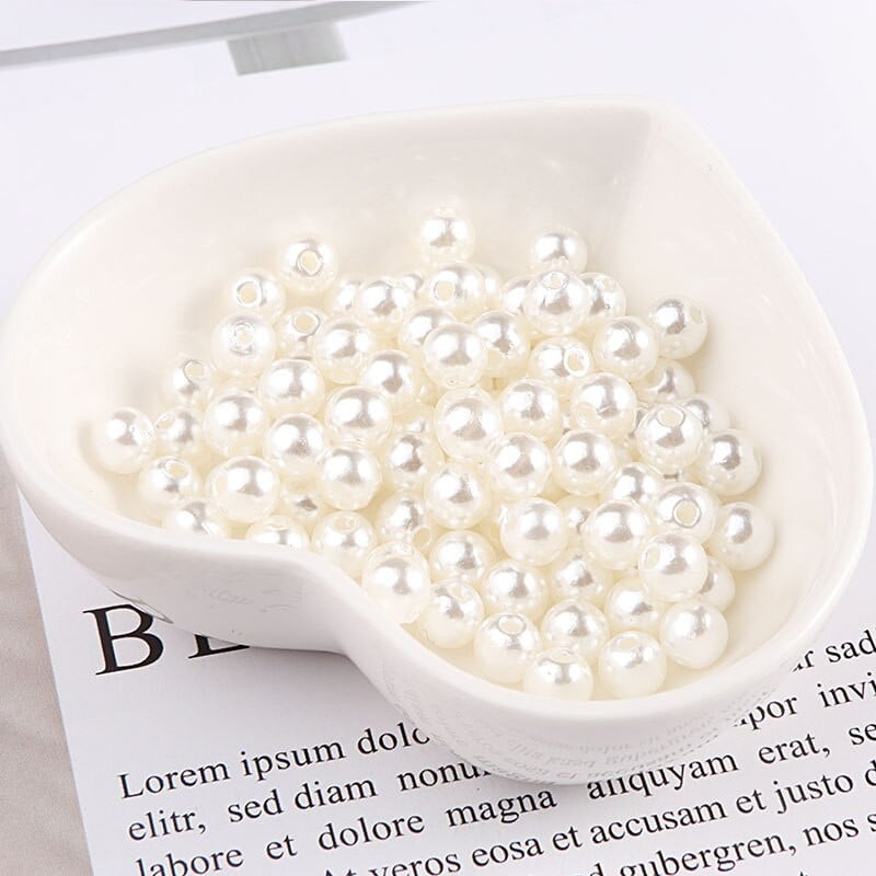 Imitație rotundă de îmbrăcăminte de culoare șampanie, cu găuri pentru bricolaj, colier de artă, accesorii pentru fabricarea de bijuterii de modă 3/4/6/8mm